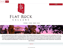 Tablet Screenshot of flatrockcellars.com